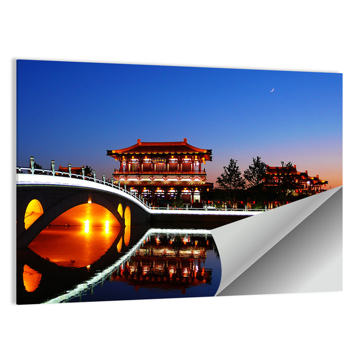Tang Paradise Nightscape Wall Art as a poster print