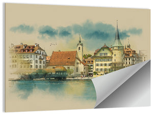 Lucerne Sketch Wall Art