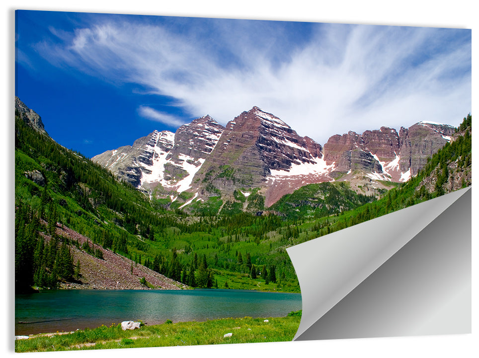 Maroon Bells Reflections at Maroon Lake Wall Art