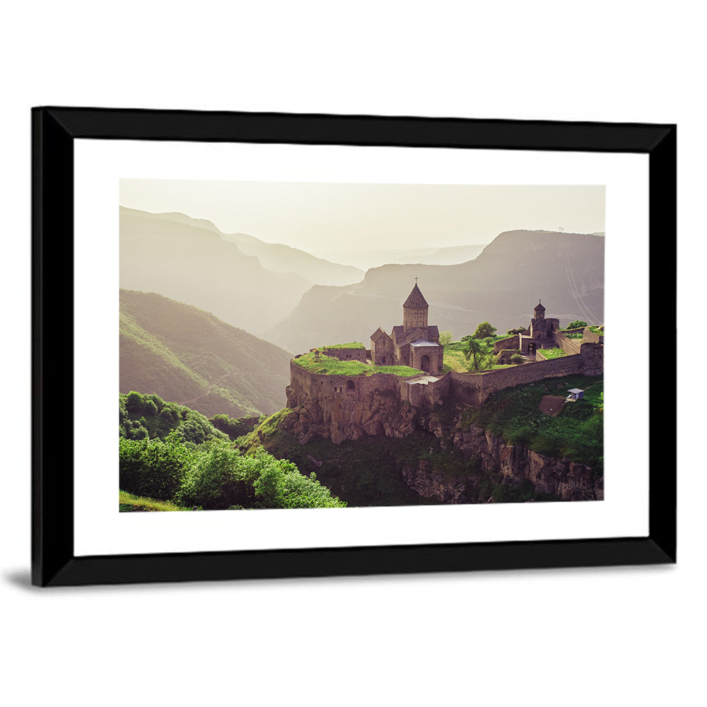 Tatev Monastery at Golden Hour Wall Art