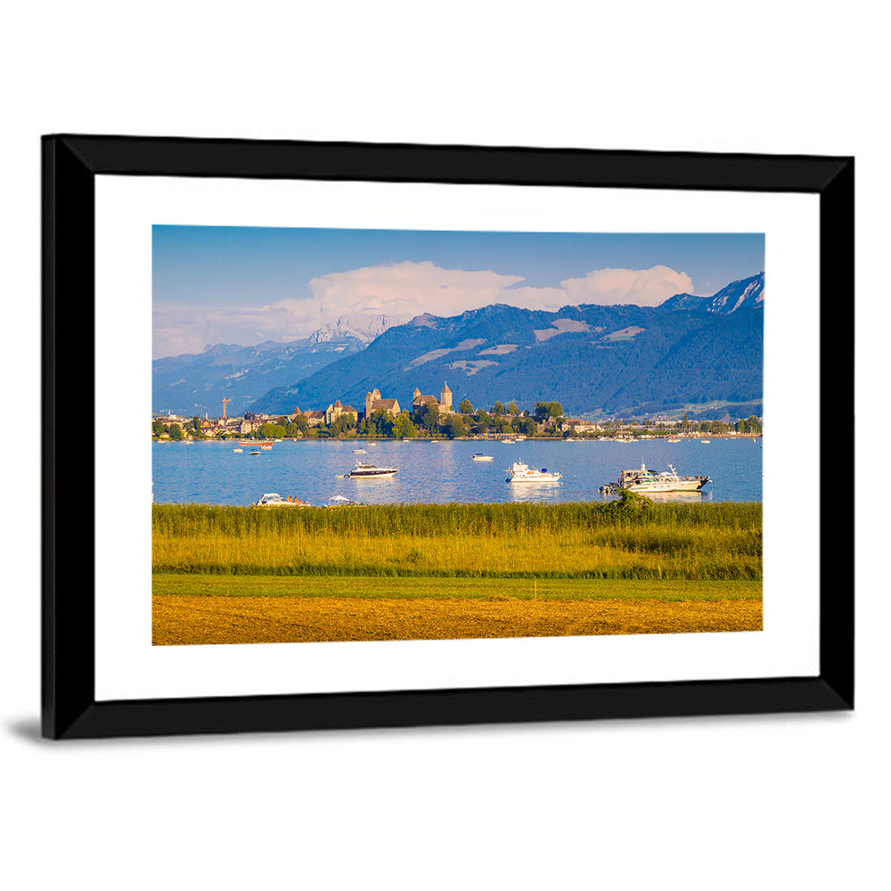Rapperswil Castle Over Lake Zurich Wall Art