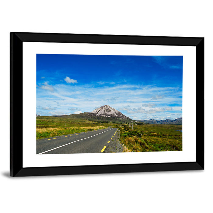 Mount Errigal Road Wall Art as a framed print
