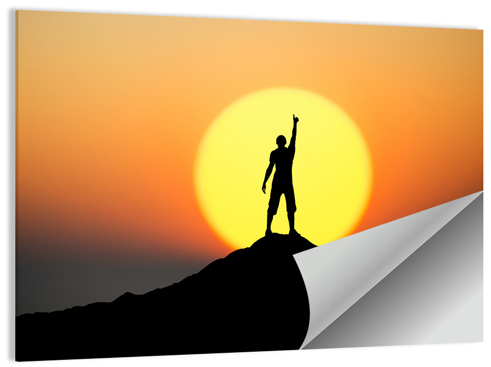 Champion Silhouette at Sunset Wall Art