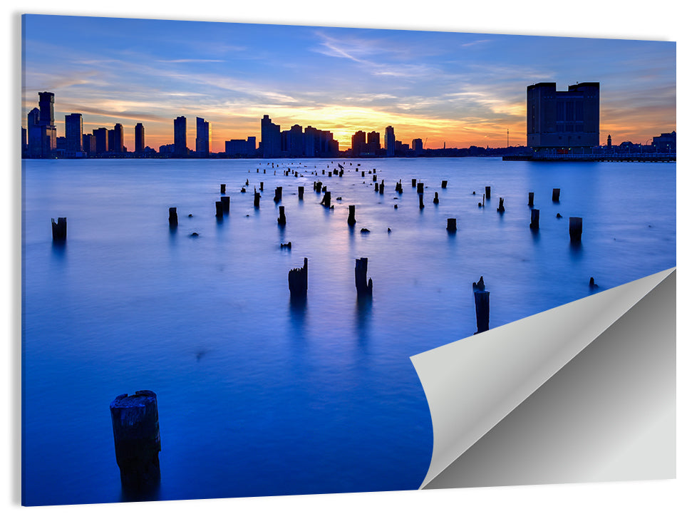 New Jersey Skyline Wall Art