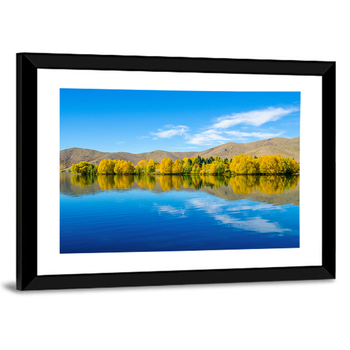 Lake Ruataniwha Wall Art as a framed print