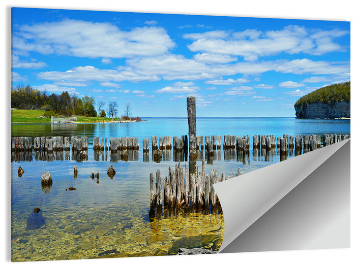 Big Bay De Noc Garden View Wall Art as a poster print