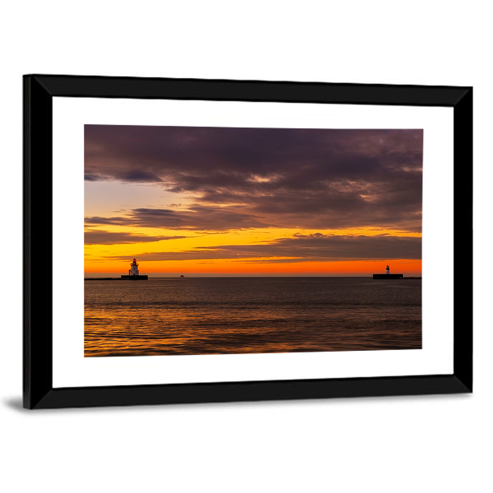 Lake Erie Twin Beacons Wall Art