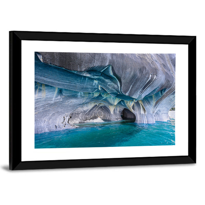 General Carrera Marble Caves Wall Art as a framed print