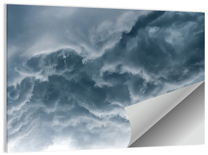 Turbulent Storm Cloud Abstract Wall Art as a poster print