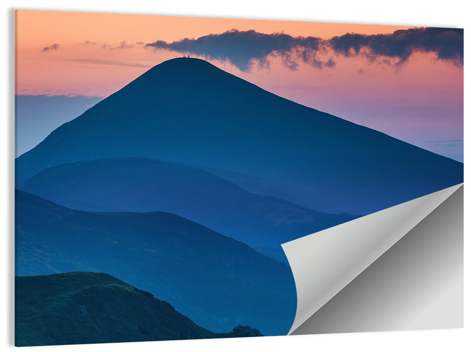 Twilight Mountain Range Wall Art