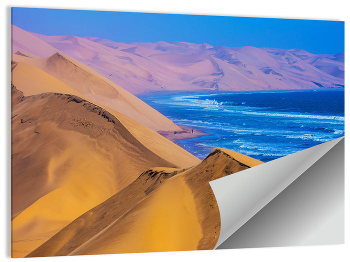 Sandwich Harbour Dunes Meet the Atlantic Wall Art as a poster print