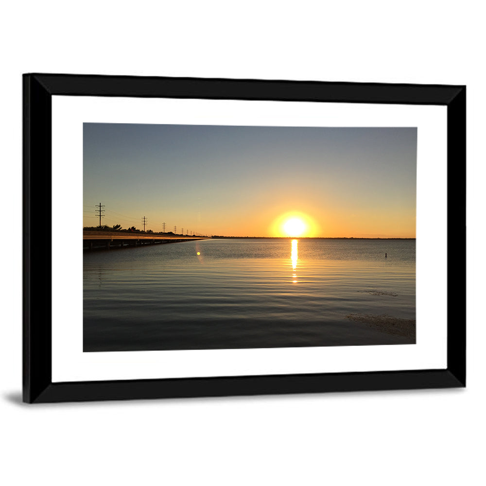 Lake Ray Hubbard Sunset Reflection Wall Art