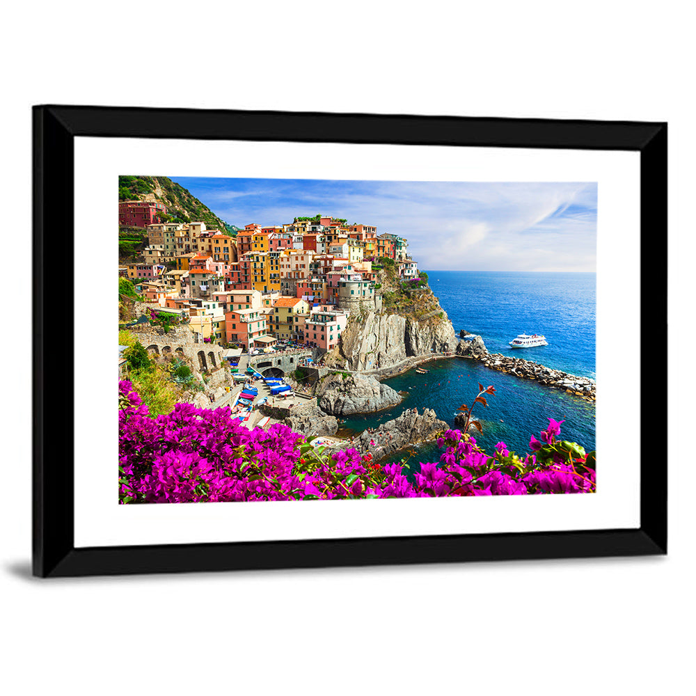 Manarola Cliffside Village Wall Art