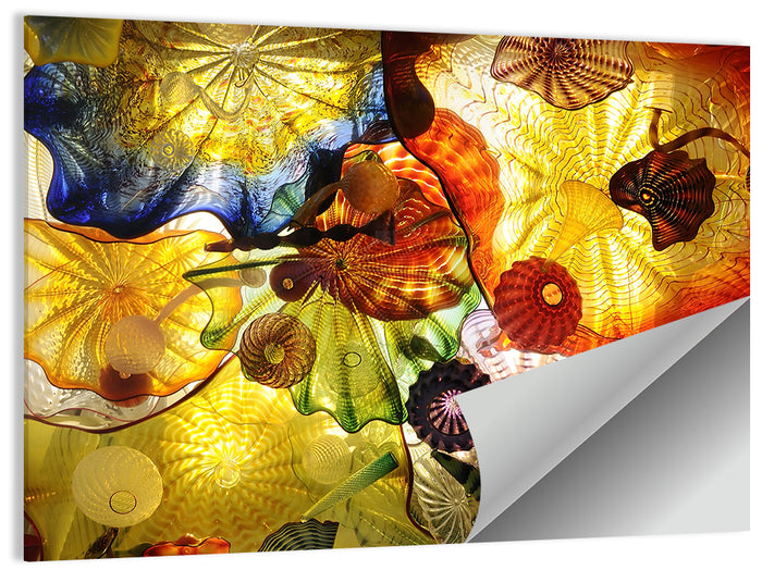Kaleidoscopic Glass Ceiling Abstract Wall Art as a poster print