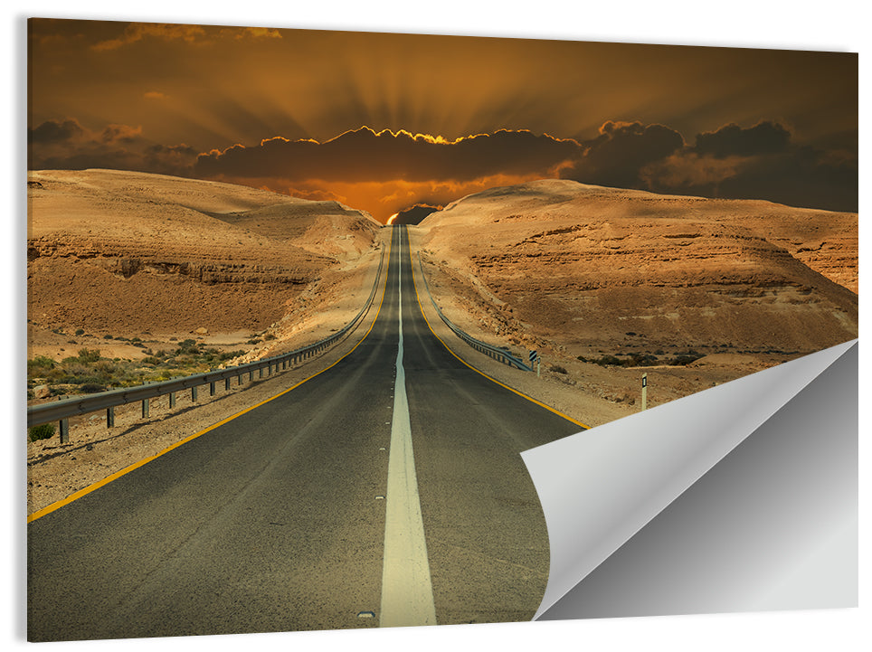 Negev Desert Road Wall Art