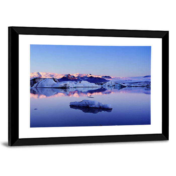 Jokulsarlon Glacier Lagoon Wall Art as a framed print