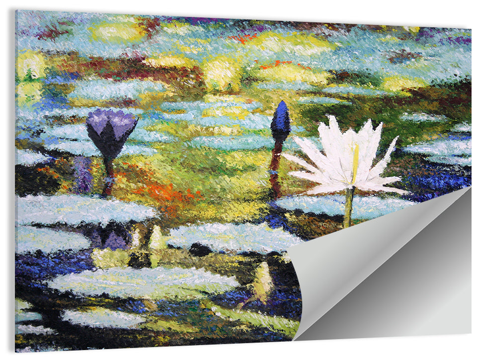Water Lilies Painting Wall Art