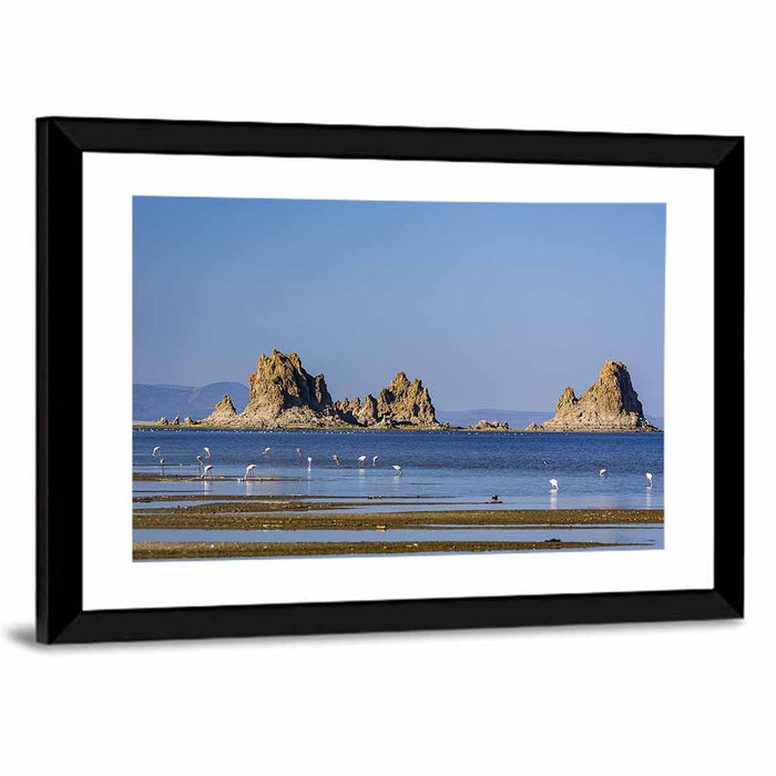 Mono Lake Tufa Islets Wall Art as a framed print