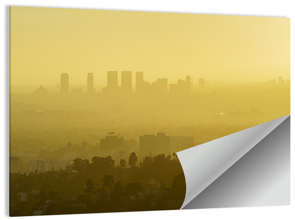 Westwood Los Angeles in Golden Haze Wall Art