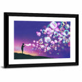 Child Blowing Soap Bubbles Wall Art