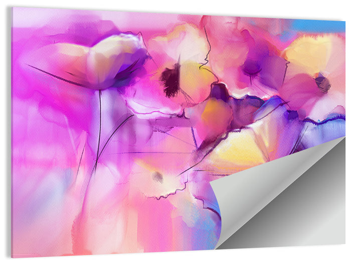 Abstract Tulip Garden Wall Art as a poster print