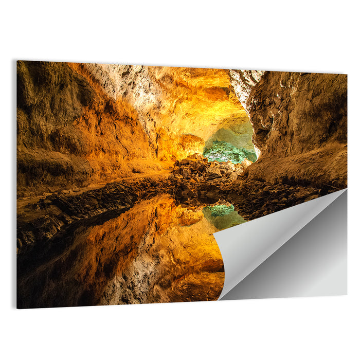 Cave Lake Reflection Wall Art as a poster print