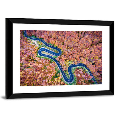 Winding Autumn Road Wall Art