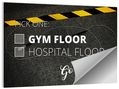 Gym Floor or Hospital Floor Wall Art