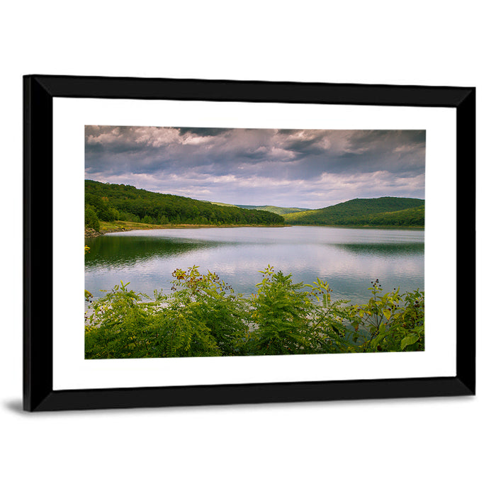 Lake Fort Smith Landscape Wall Art as a framed print