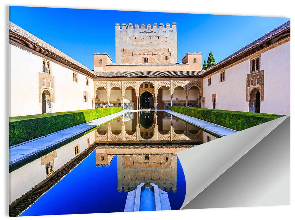 Court of the Myrtles, Alhambra Granada Wall Art