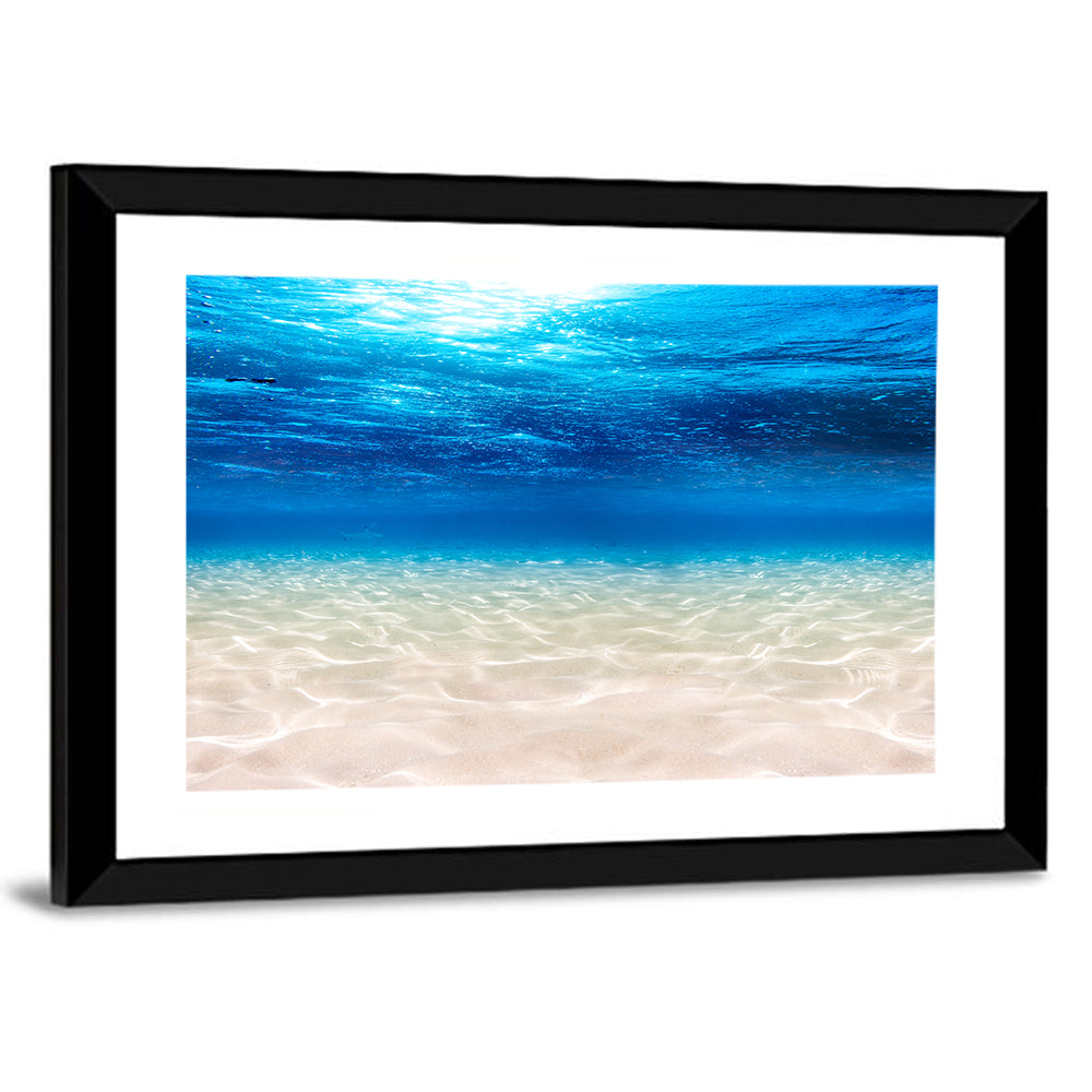Sunlit Sandy Seabed Wall Art