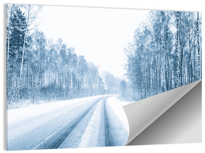 Snowy Road Wall Art