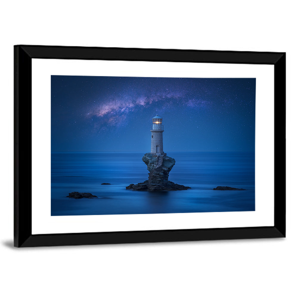 Tourlitis Lighthouse Nightscape Wall Art