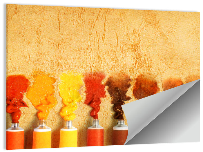 Impasto Paint Tubes Wall Art as a poster print