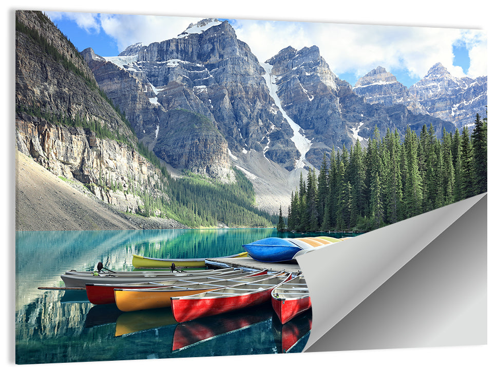 Moraine Lake Rocky Mountains Wall Art