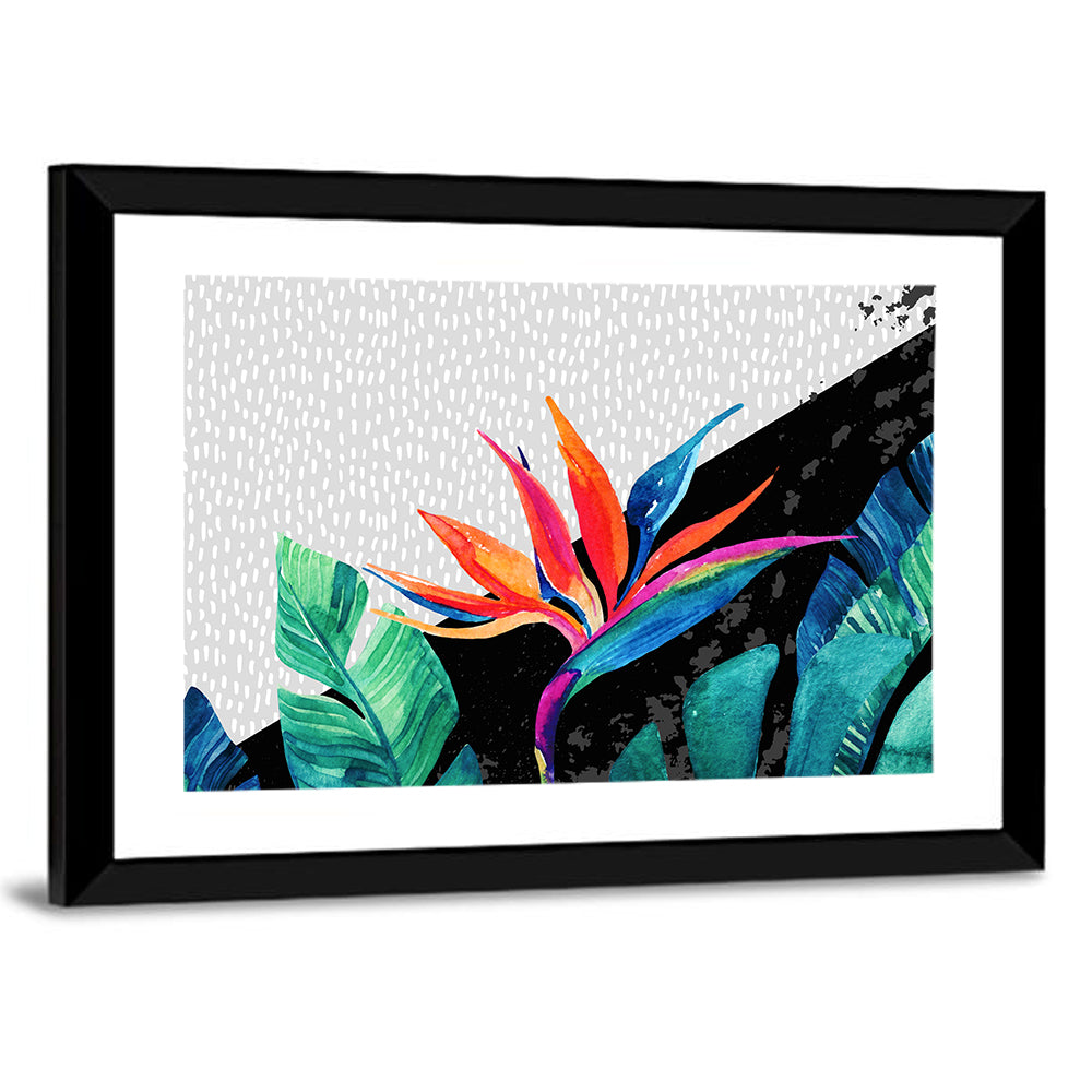 Exotic Flower Illustration Wall Art