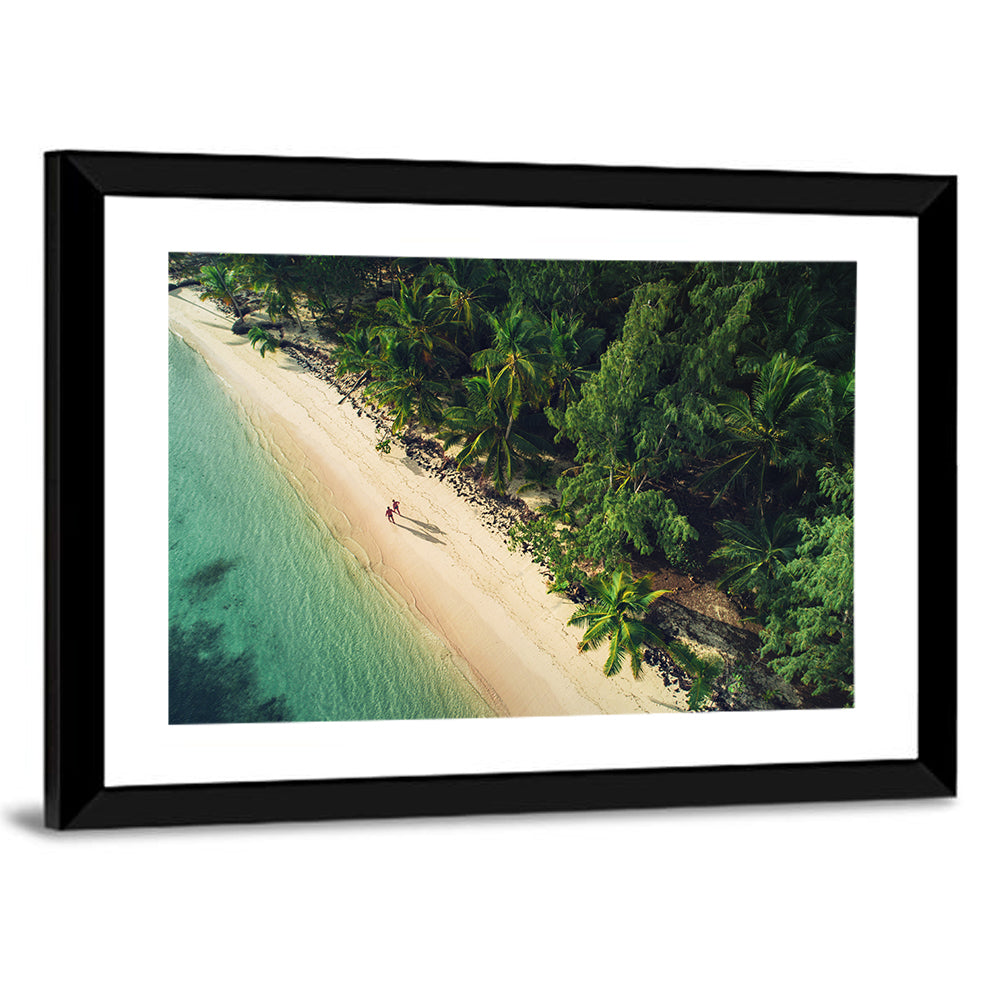 Dominica Beach Aerial, Late Afternoon Wall Art