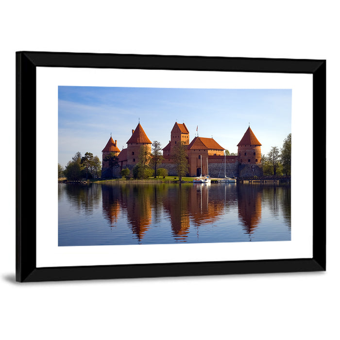 Trakai Island Castle Wall Art as a framed print