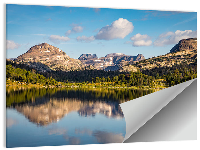 Island Lake Reflection, Montana Wall Art as a poster print