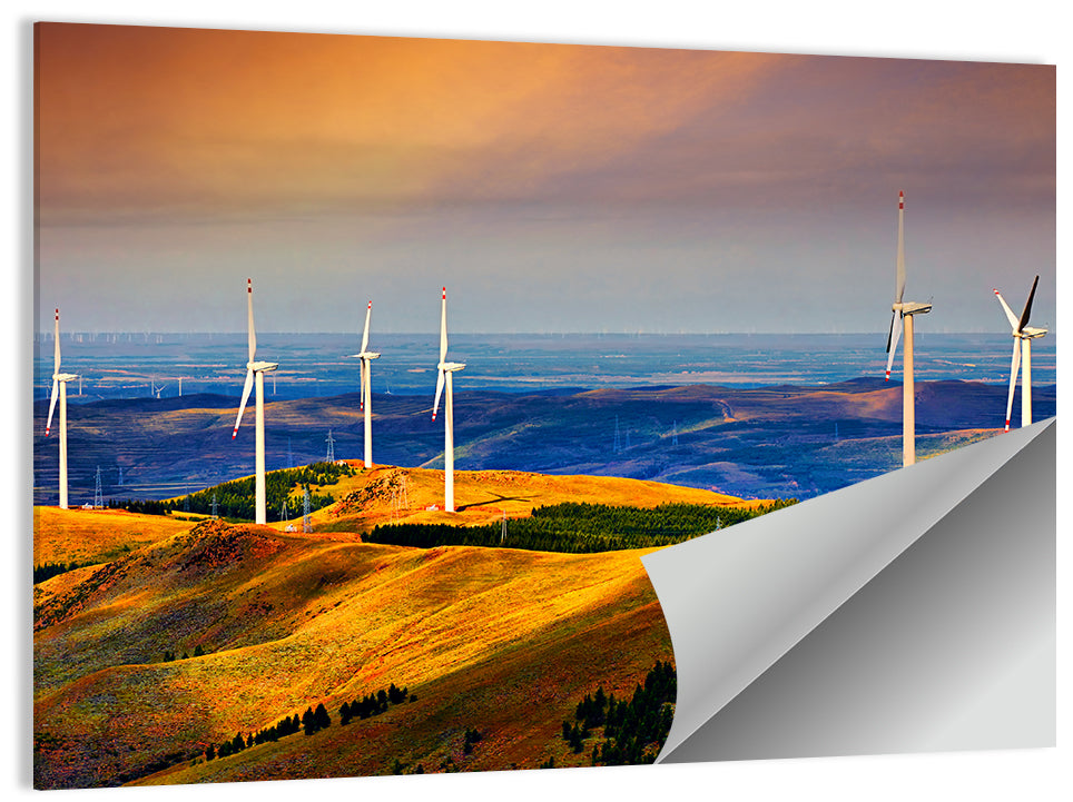 Windmill Power Stations Wall Art