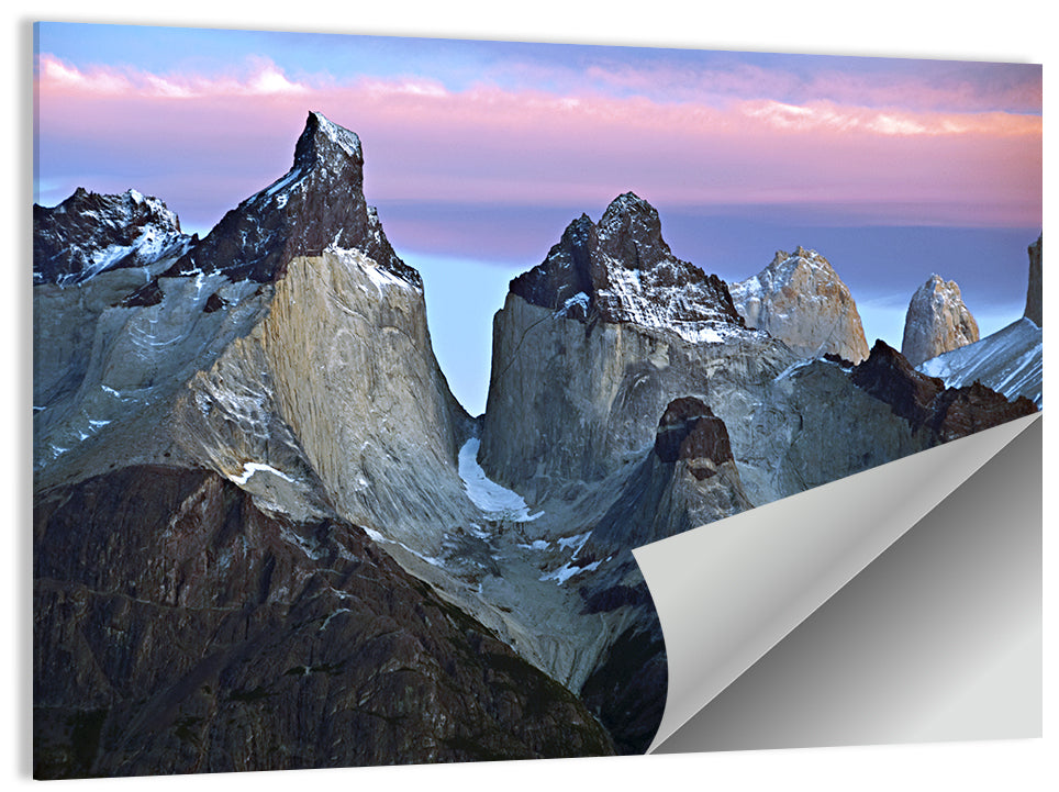 Los Cuernos Peak Valley, Torres Del Paine Wall Art
