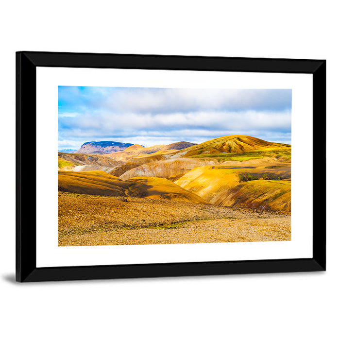 Landmannalaugar Rhyolite Mountains Wall Art as a framed print