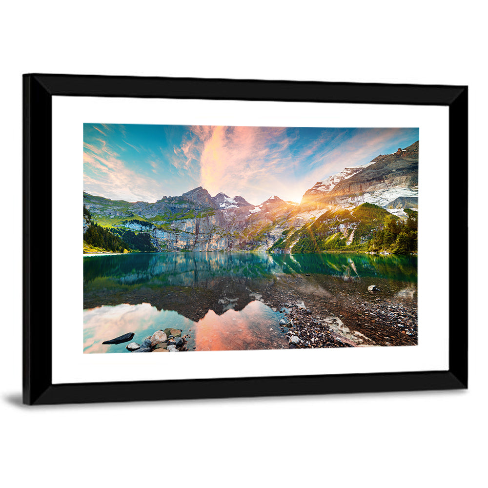 Oeschinensee Reflection Wall Art
