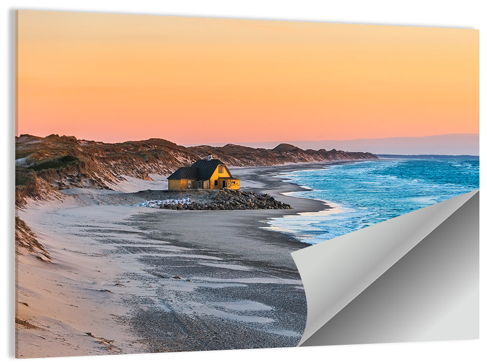 Gammel Skagen Beach House Wall Art, poster print, landscape