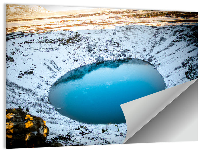 Kerid Crater Lake Wall Art as a poster print