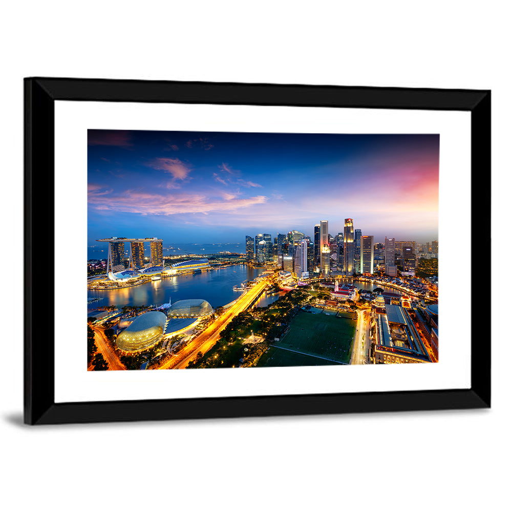 Marina Bay Twilight Singapore Wall Art