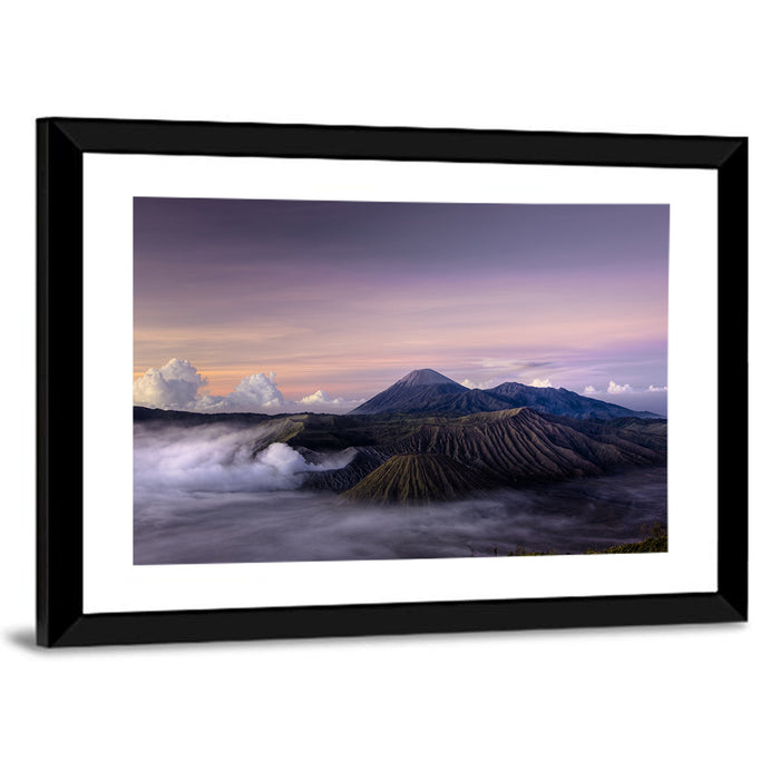 Mount Bromo at Dawn Wall Art as a framed print