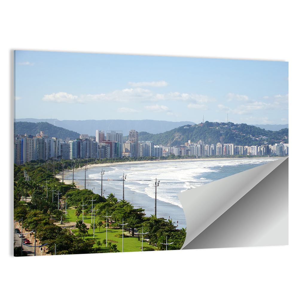Santos City Beach Wall Art