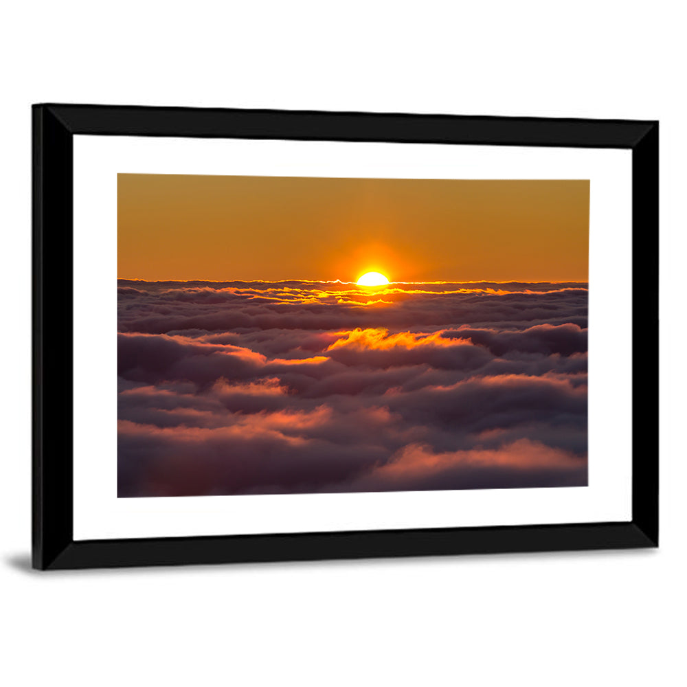 Sun Over Golden Clouds Wall Art