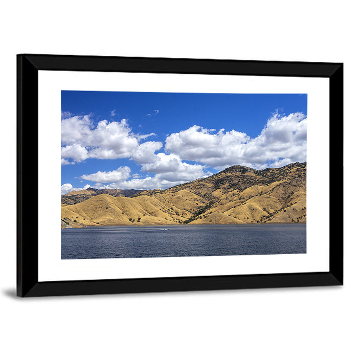 Kaweah Lake Landscape Wall Art as a framed print